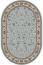 ковер Merinos Valencia Deluxe d251 l.blue-brown овал