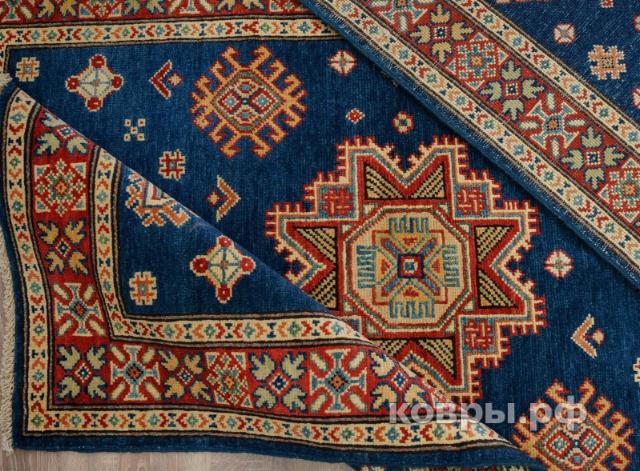 ковер ручной работы Пакистанский ковер ручной работы Казах 1.02x1.48м — фото 7