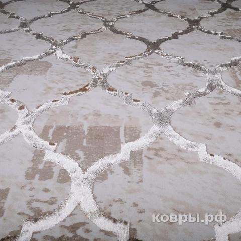 ковер Karmen hali Ascona 4100B BEJ FLOS / BEJ FLOS овал — фото 5