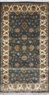 Шелковый Индийский ковер ручной работы Agra (Агра) 1.55x0.8