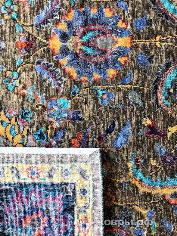 ковер ручной работы Индийский ковер ручной работы из шелка и шерсти Agra (Агра) 2.41x1.71 — фото 2