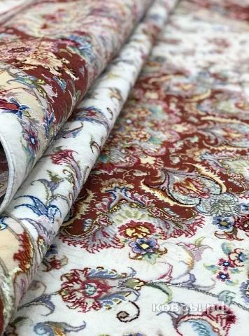 ковер ручной работы Иранский ковер ручной работы из шелка и шерсти Tabriz (Табриз) 3.1x2 — фото 4