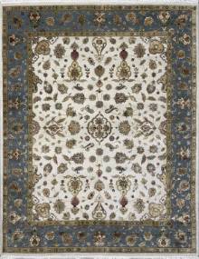 Индийский ковер ручной работы из шелка и шерсти 3.07x2.51