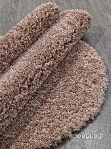 ковер MERINOS SHAGGY TREND L001 LIGHT BROWN Круг — фото 3
