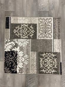 Коврик № 1131 ,серый,размер 1 на 1 метр