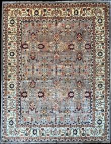 Шелковый Афганский ковер ручной работы Bidjar (Биджар) 3.6x2.79