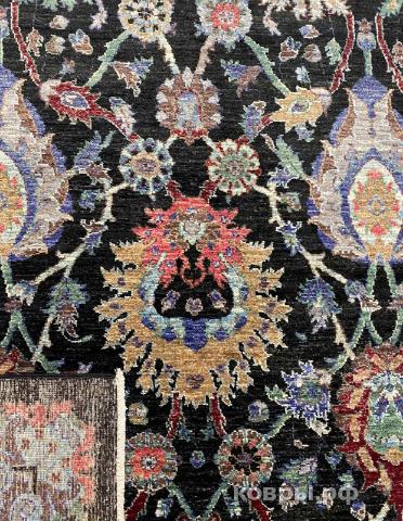 ковер ручной работы Шелковый Афганский ковер ручной работы Сhoubi (Чуби файн) 2.73x1.85 — фото 3