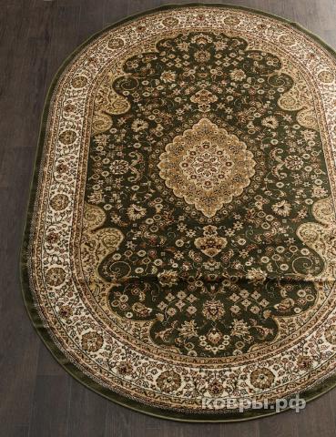 ковер Merinos Valencia D403 GREEN Овал — фото 2