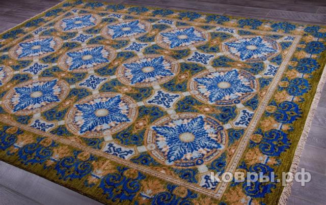 ковер ручной работы Пакистанский ковер ручной работы Сюзане 2.46x3.15м — фото 11