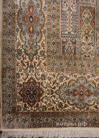 ковер ручной работы Шелковый Индийский ковер ручной работы Kashmir (Кашмир Хешти)  4.94x3.63 — фото 5