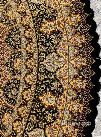 ковер ручной работы Шелковый Иранский ковер ручной работы Qum (Кум) 2.5x2.5 — фото 4