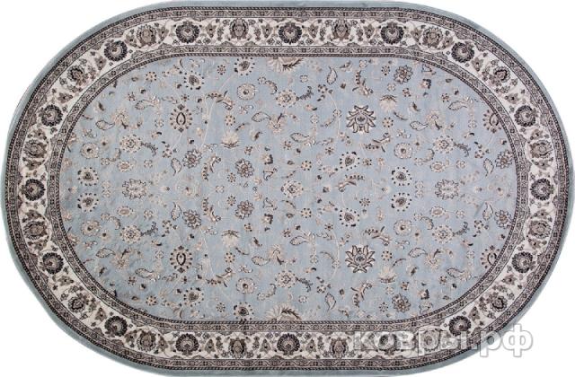 ковер Merinos Valencia Deluxe d251 l.blue-brown овал — фото 2