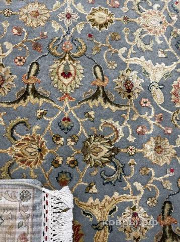 ковер ручной работы Индийский ковер ручной работы из шелка и шерсти Agra (Агра) 0.91x1.6 — фото 4