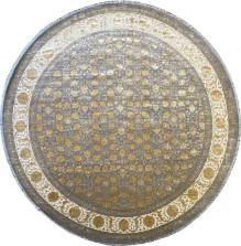 Круглый ковер ручной работы из шелка и шерсти Rajkumar (Ражкумар) 4x4 Круглый ковер ручной работы из шелка и шерсти Rajkumar (Ражкумар) 4x4