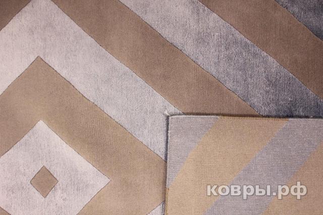 ковер ручной работы Индийский ковер ручной работы из шелка и шерсти 3.49x2.55 — фото 3