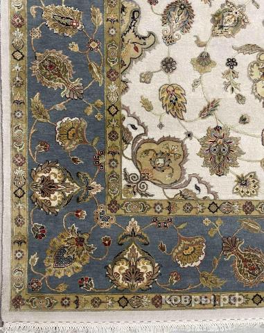 ковер ручной работы Индийский ковер ручной работы из шелка и шерсти 3.07x2.51 — фото 2