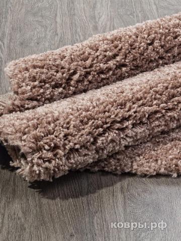 ковер MERINOS SHAGGY TREND L001 LIGHT BROWN Круг — фото 4