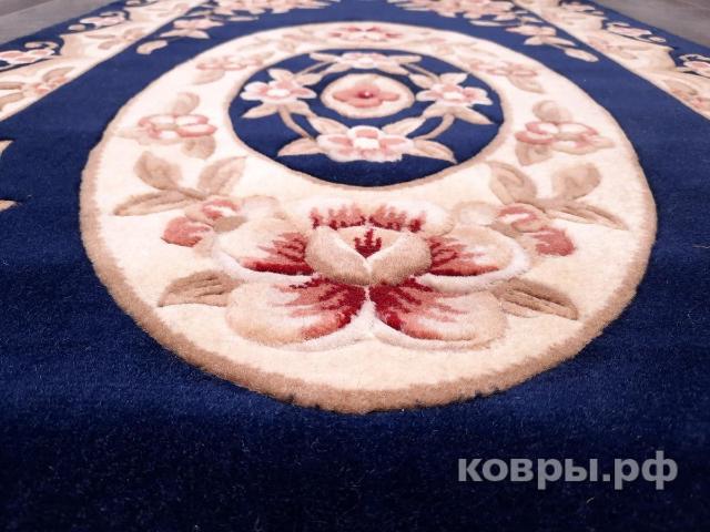 ковер QINGHAI TIBETAN SHEEP CARPETS WOOLEN MACHINE-MADE CARPETS QJ0359MC navy — фото 4