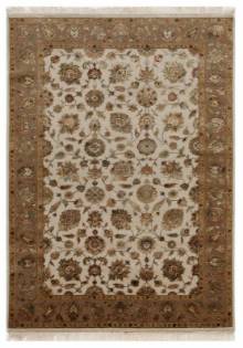 Индийский ковер ручной работы из шелка и шерсти 4.32x3.02