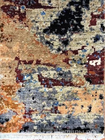 ковер ручной работы Индийский ковер ручной работы из шелка и шерсти 3.04x2.42 — фото 2