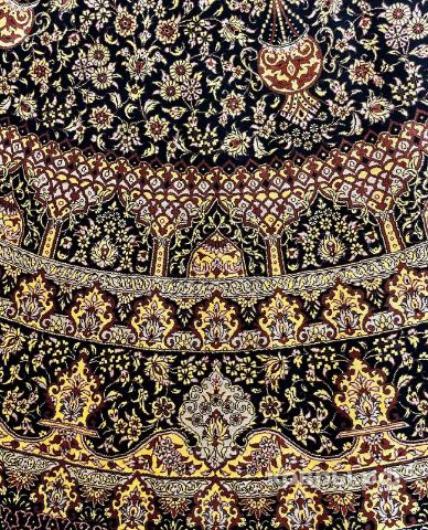 ковер ручной работы Шелковый Иранский ковер ручной работы Qum (Кум) 2.5x2.5 — фото 5