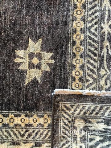 ковер ручной работы Шелковый Афганский ковер ручной работы Сhoubi Ziegler (Чуби зиглер) 3.5x2.69 — фото 2