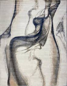 Индийский ковер ручной работы из шелка и шерсти 4.08x3.1