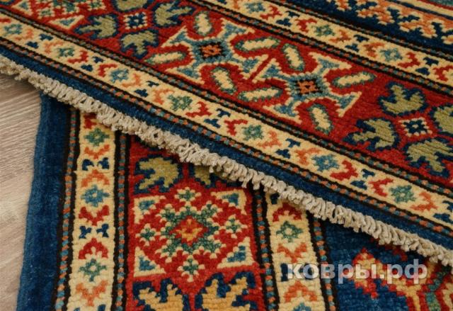 ковер ручной работы Пакистанский ковер ручной работы Казах 1.02x1.48м — фото 9