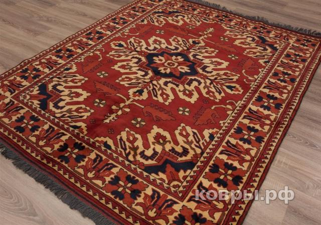 ковер ручной работы Пакистанский ковер ручной работы Меринос 1.55x1.9м — фото 3