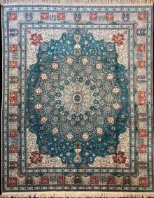 Шелковый Китайский ковер ручной работы 3x2.5