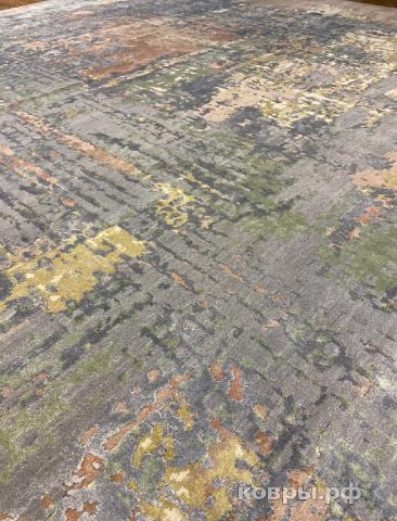 ковер ручной работы Индийский ковер ручной работы из шелка и шерсти 3.7x5.45 — фото 2