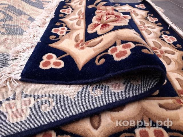 ковер QINGHAI TIBETAN SHEEP CARPETS WOOLEN MACHINE-MADE CARPETS QJ0359MC navy — фото 5