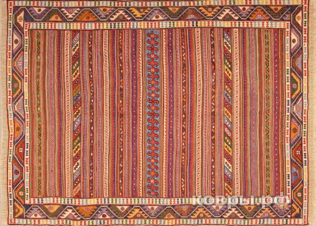 ковер ручной работы Шерстяной Иранский ковер ручной работы Kilim (Килим) 1.95x1.5