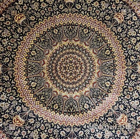 ковер ручной работы Шелковый Иранский ковер ручной работы Qum (Кум) 2.5x2.5 — фото 6