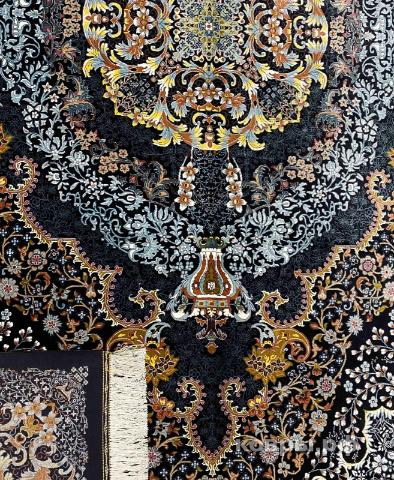 ковер ручной работы Шелковый Иранский ковер ручной работы Qum (Кум) 3.01x2.01 — фото 5