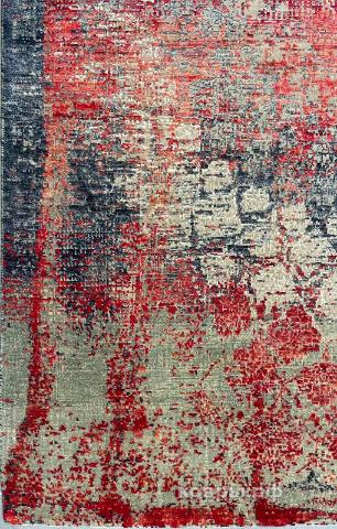 ковер ручной работы Индийский ковер ручной работы из шелка и шерсти 2.39x1.58 — фото 2