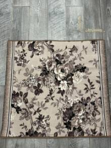 Коврик № 861,бежевый,размер 1 на 0,9 метра