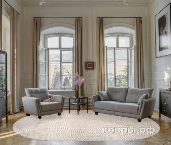 ковер Ковер MERINOS DIOS F410 CREAM Овал — фото 3