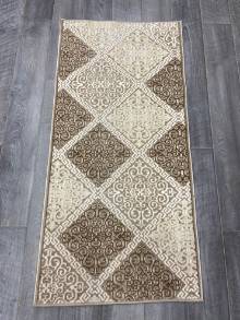 Коврик № 1233,бежевый,размер 0,78 на 1,62 метра