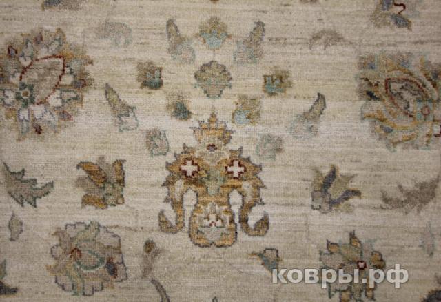 ковер ручной работы Шелковый Афганский ковер ручной работы Сhoubi (Чуби) 5.4x3.58 — фото 2