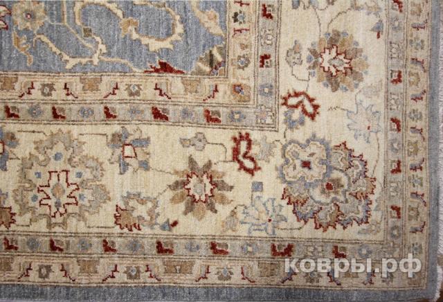 ковер ручной работы Шерстяной Афганский ковер ручной работы Сhoubi Ziegler (Чуби зиглер) 2.98x2.51 — фото 3