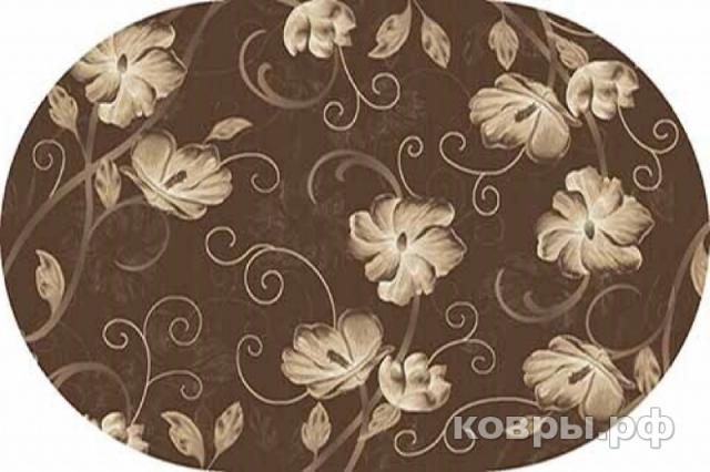 ковер Merinos Mega Carving 1059 BROWN Овал