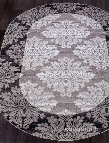 ковер Merinos Silver d213 GRAY Овал — фото 2