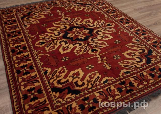 ковер ручной работы Пакистанский ковер ручной работы Меринос 1.55x1.9м — фото 4