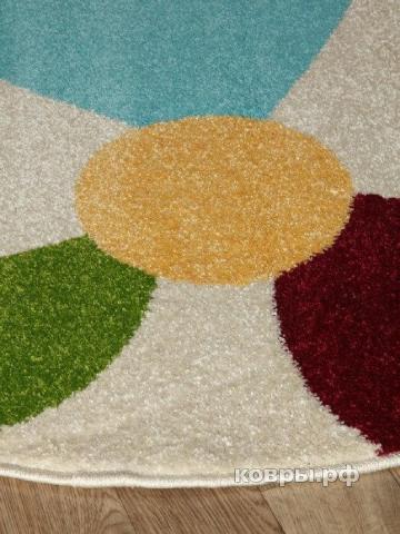 ковер Agnella Funky Top Pil cream Круг — фото 3