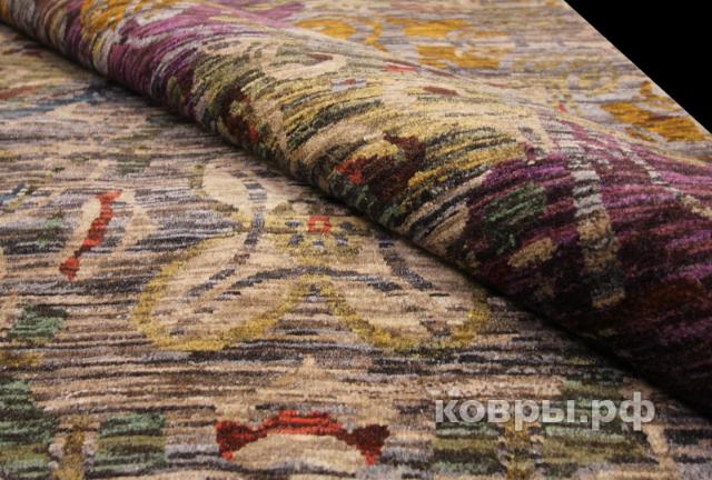 ковер ручной работы Индийский ковер ручной работы из шелка и шерсти Agra (Агра) 2.36x1.64 — фото 3