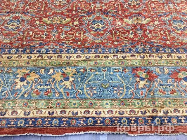 ковер ручной работы Шелковый Афганский ковер ручной работы Сhoubi Ziegler (Чуби зиглер) 7x4.94 — фото 2