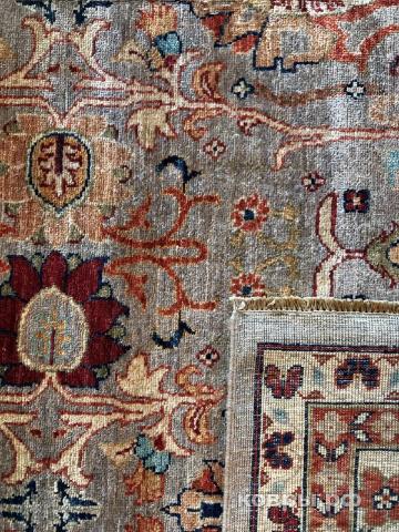 ковер ручной работы Шелковый Афганский ковер ручной работы Bidjar (Биджар) 3.6x2.79 — фото 4