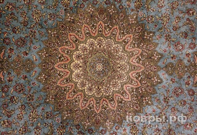 ковер ручной работы Шелковый Китайский ковер ручной работы 1.25x1.85 — фото 3