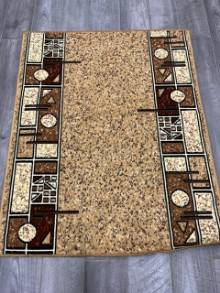 Коврик № 1221,бежевый,размер 1 на 1,3 метра